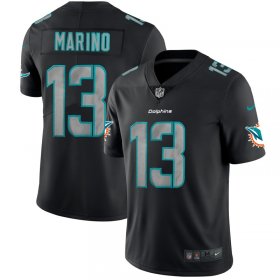 Wholesale Cheap Men\'s Miami Dolphins #13 Dan Marino Black 2018 Impact Limited Stitched NFL Jersey