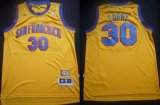 Wholesale Cheap San Francisco Warriors #30 Stephen Curry ABA Hardwood Classic Swingman Yellow Jersey