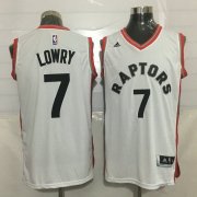 Wholesale Cheap Men's Toronto Raptors #7 Kyle Lowry White New NBA Rev 30 Swingman Jersey