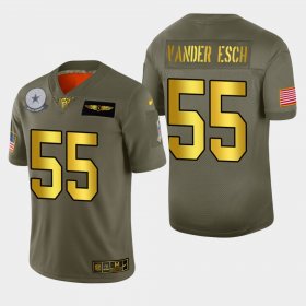 Wholesale Cheap Dallas Cowboys #55 Leighton Vander Esch Men\'s Nike Olive Gold 2019 Salute to Service Limited NFL 100 Jersey