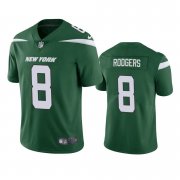 Cheap Men's New York Jets #8 Aaron Rodgers Green Vapor Untouchable Limited Stitched Jersey
