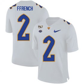 Wholesale Cheap Pittsburgh Panthers 2 Maurice Ffrench White 150th Anniversary Patch Nike College Football Jersey
