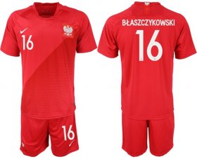 Wholesale Cheap Poland #16 Blaszczykowski Away Soccer Country Jersey