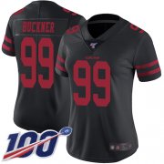 Wholesale Cheap Nike 49ers #99 DeForest Buckner Black Alternate Women's Stitched NFL 100th Season Vapor Limited Jersey