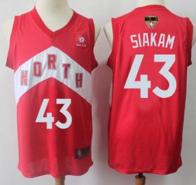 Wholesale Cheap Raptors #43 Pascal Siakam Red 2019 Finals Bound Basketball Swingman Earned Edition Jersey