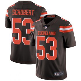 Wholesale Cheap Nike Browns #53 Joe Schobert Brown Team Color Men\'s Stitched NFL Vapor Untouchable Limited Jersey