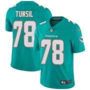 Wholesale Cheap Nike Dolphins #78 Laremy Tunsil Aqua Green Team Color Men's Stitched NFL Vapor Untouchable Limited Jersey