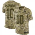 Wholesale Cheap Nike Giants #10 Eli Manning Camo Men's Stitched NFL Limited 2018 Salute To Service Jersey