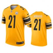 Wholesale Cheap Men's Pittsburgh Steelers #21 Tre Norwood Gold Inverted Legend Stitched Jersey