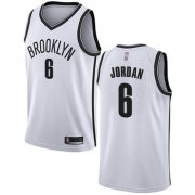 Wholesale Cheap Nets #6 DeAndre Jordan White Basketball Swingman Association Edition Jersey