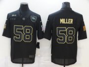 Wholesale Cheap Men's Denver Broncos #58 Von Miller Black 2020 Salute To Service Stitched NFL Nike Limited Jersey