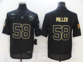Wholesale Cheap Men\'s Denver Broncos #58 Von Miller Black 2020 Salute To Service Stitched NFL Nike Limited Jersey