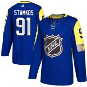Wholesale Cheap Adidas Lightning #91 Steven Stamkos Royal 2018 All-Star Atlantic Division Authentic Stitched Youth NHL Jersey