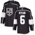 Wholesale Cheap Adidas Kings #6 Joakim Ryan Black Home Authentic Stitched NHL Jersey
