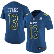 Wholesale Cheap Nike Buccaneers #13 Mike Evans Navy Women's Stitched NFL Limited NFC 2017 Pro Bowl Jersey