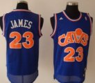 Wholesale Cheap Cleveland Cavaliers #23 LeBron James CavFanatic Blue Swingman Throwback Jersey