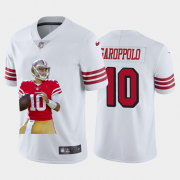 Cheap San Francisco 49ers #10 Jimmy Garoppolo Nike Team Hero Rush Vapor Limited NFL Jersey White
