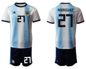 Wholesale Cheap Argentina #27 Rodriguez Home Soccer Country Jersey