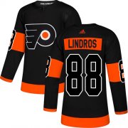 Wholesale Cheap Adidas Flyers #88 Eric Lindros Black Alternate Authentic Stitched NHL Jersey