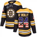 Wholesale Cheap Adidas Bruins #24 Terry O'Reilly Black Home Authentic USA Flag Stanley Cup Final Bound Youth Stitched NHL Jersey