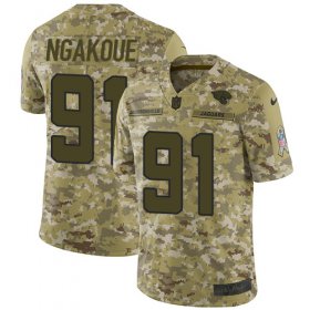 Wholesale Cheap Nike Jaguars #91 Yannick Ngakoue Camo Men\'s Stitched NFL Limited 2018 Salute To Service Jersey