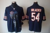 Wholesale Cheap Nike Bears #54 Brian Urlacher Navy Blue Team Color Men's Stitched NFL Helmet Tri-Blend Limited Jersey