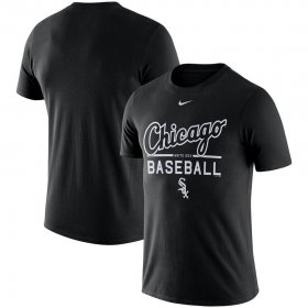 Wholesale Cheap Chicago White Sox Nike Away Practice T-Shirt Black