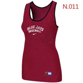 Wholesale Cheap Women\'s Nike Toronto Blue Jays Tri-Blend Racerback Stretch Tank Top Red