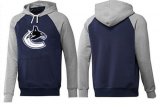 Wholesale Cheap Vancouver Canucks Pullover Hoodie Dark Blue & Grey