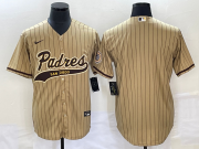 Wholesale Cheap Men's San Diego Padres Blank Grey Cool Base With Patch Stitched Baseball Jersey