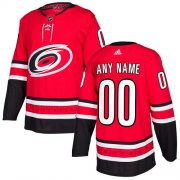 Wholesale Cheap Men's Adidas Hurricanes Personalized Authentic Red Home NHL Jersey