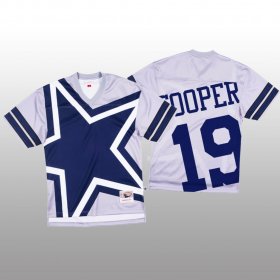 Wholesale Cheap NFL Dallas Cowboys #19 Amari Cooper White Men\'s Mitchell & Nell Big Face Fashion Limited NFL Jersey