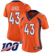 Wholesale Cheap Nike Broncos #43 Joe Jones Orange Team Color Women's Stitched NFL 100th Season Vapor Untouchable Limited Jersey