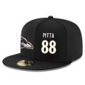 Wholesale Cheap Baltimore Ravens #88 Dennis Pitta Snapback Cap NFL Player Black with White Number Stitched Hat