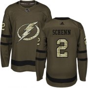 Cheap Adidas Lightning #2 Luke Schenn Green Salute to Service Stitched NHL Jersey