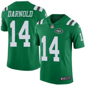 Wholesale Cheap Nike Jets #14 Sam Darnold Green Youth Stitched NFL Limited Rush Jersey
