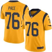 Wholesale Cheap Nike Rams #76 Orlando Pace Gold Men's Stitched NFL Limited Rush Jersey