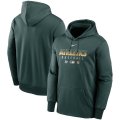 Wholesale Cheap Men's Oakland Athletics Nike Green Authentic Collection Therma Performance Pullover Hoodie
