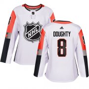 Wholesale Cheap Adidas Kings #8 Drew Doughty White 2018 All-Star Pacific Division Authentic Women's Stitched NHL Jersey