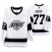 Wholesale Cheap Los Angeles Kings #77 Jeff Carter Men's Adidas 2019-20 Heritage White Throwback 90s NHL Jersey