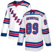 Wholesale Cheap Adidas Rangers #89 Pavel Buchnevich White Away Authentic Stitched NHL Jersey