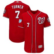 Wholesale Cheap Nationals #7 Trea Turner Red Alternate 2019 Spring Training Flex Base Stitched MLB Jersey
