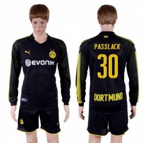 Wholesale Cheap Dortmund #30 Passlack Away Long Sleeves Soccer Club Jersey