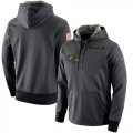 Wholesale Cheap Men's Baltimore Ravens Nike Anthracite Salute to Service Player Performance Hoodie