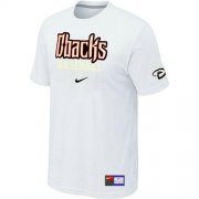 Wholesale Cheap Arizona Diamondbacks Nike Short Sleeve Practice MLB T-Shirt White