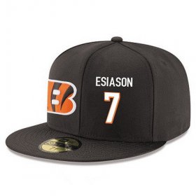 Wholesale Cheap Cincinnati Bengals #7 Boomer Esiason Snapback Cap NFL Player Black with White Number Stitched Hat