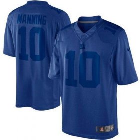 Wholesale Cheap Nike Giants #10 Eli Manning Royal Blue Men\'s Stitched NFL Drenched Limited Jersey