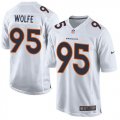 Wholesale Cheap Nike Broncos #95 Derek Wolfe White Men's Stitched NFL Game Event Jersey