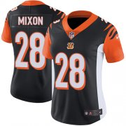 Wholesale Cheap Nike Bengals #28 Joe Mixon Black Team Color Women's Stitched NFL Vapor Untouchable Limited Jersey