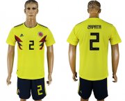 Wholesale Cheap Colombia #2 Zapata Home Soccer Country Jersey